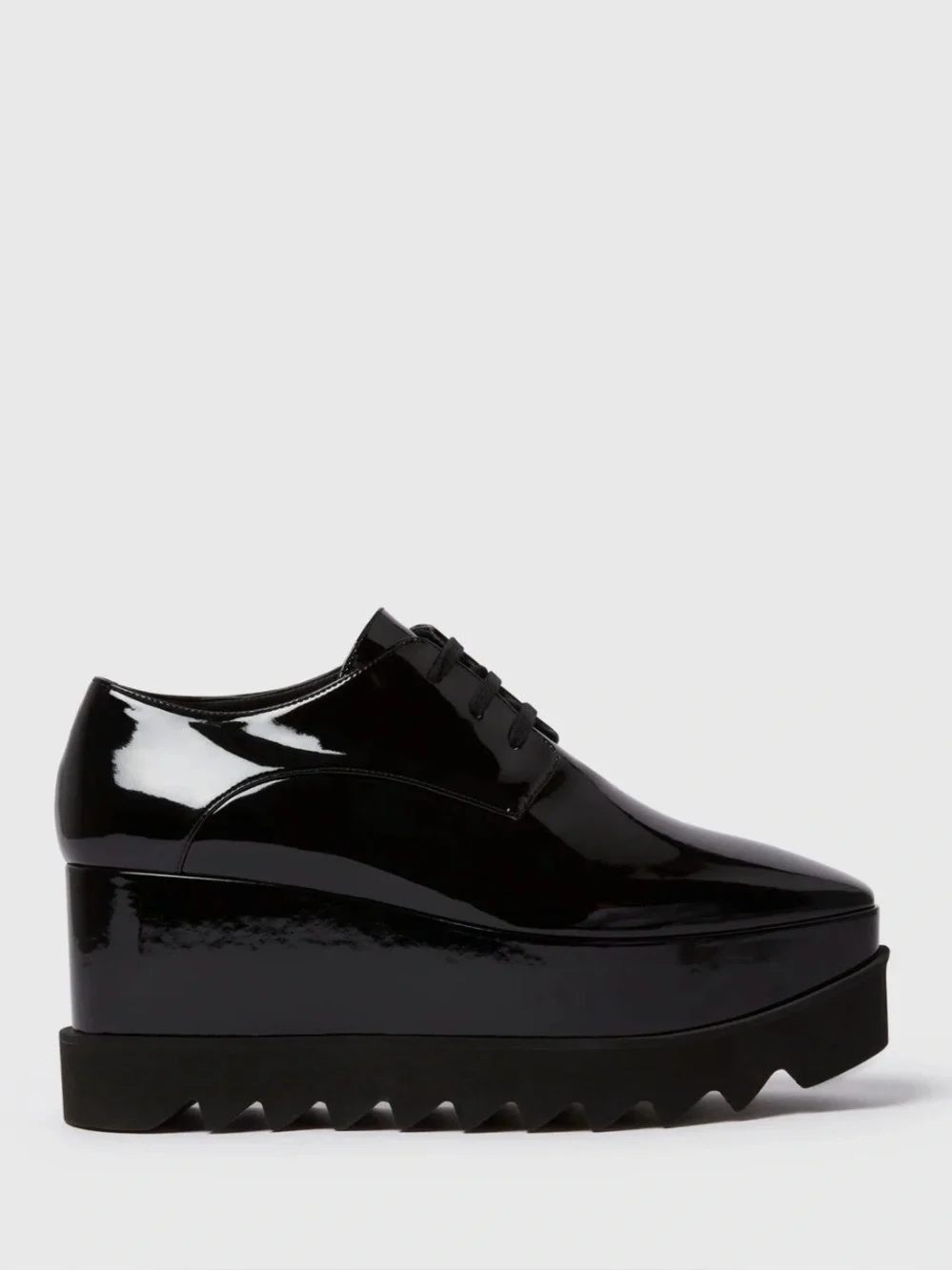 Stella McCartney Elyse Patent Platform Wedge Shoe Size 7